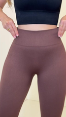 Calça Feminina Legging Esportiva Canelada Poliamida Academia Elástica Fitness 3RD SD1140/1438