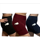 Kit 03 Shorts Bermuda Academia Com Bolso celular / Roupa de Academia