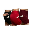 Kit 03 Shorts  Com Bolso