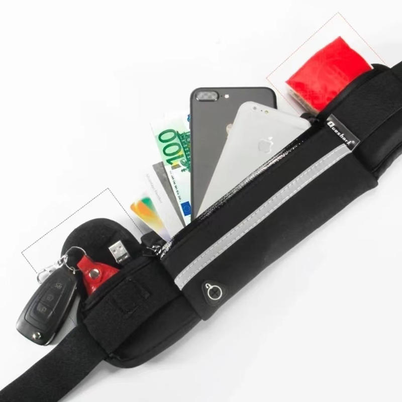 Bolsa Pochete Colorida Unissex Esportiva Sem Volume Compacta Leve impermeável porta celular porta garrafa