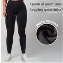 Kit 2 Calça Termica Flanelada Legging Academia Suplex Grossa Modeladora Leg Cintura Alta Peluciada