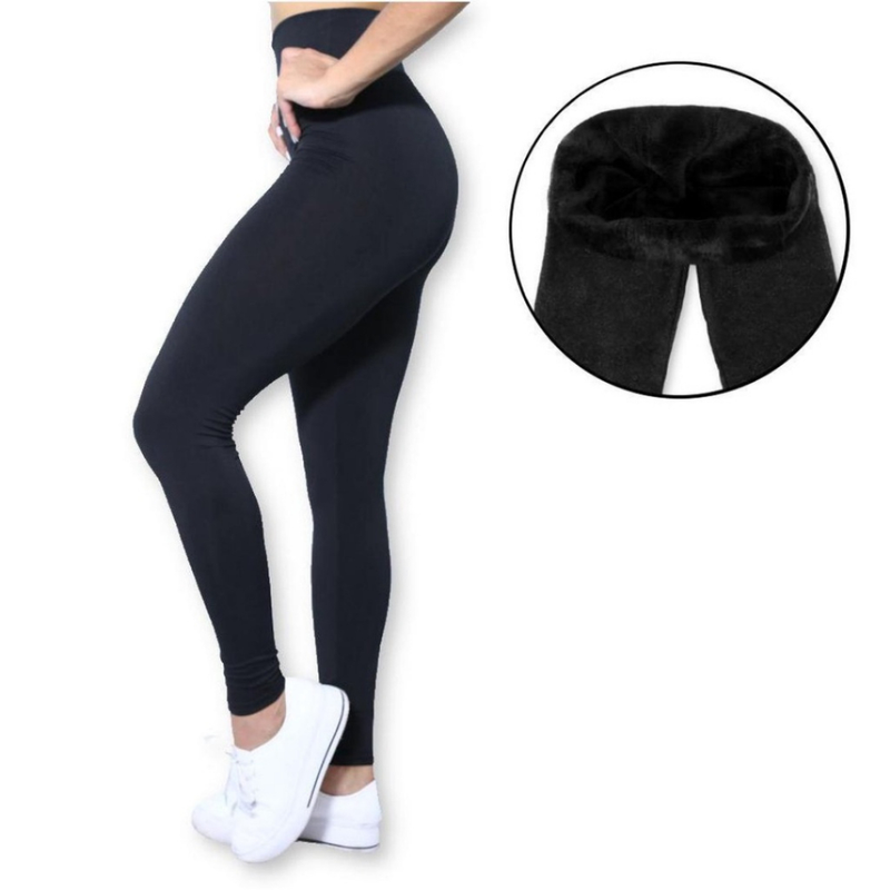 Kit 2 Calça Termica Flanelada Legging Academia Suplex Grossa Modeladora Leg Cintura Alta Peluciada