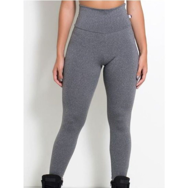 KIT 2 CALÇAS LEGGING FEMININA CÓS ALTO SUPLEX ACADEMIA FITNESS