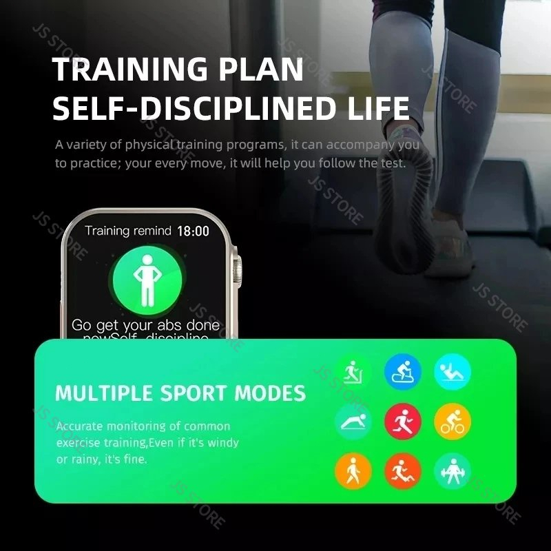 Smartwatch série original T800 Ultra 2.4 Hd 45mm grande tela Inteligente Digital Masculino Feminino