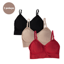 Kit com 3 Tops de Compressão Sem Costura para CrossFit