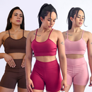 Kit 2 Conjuntos De Academia Feminino Short e Top