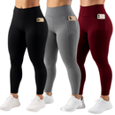 Kit 3 Calça Legging  com Bolso Lateral