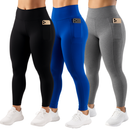 Kit 3 Calça Legging  com Bolso Lateral