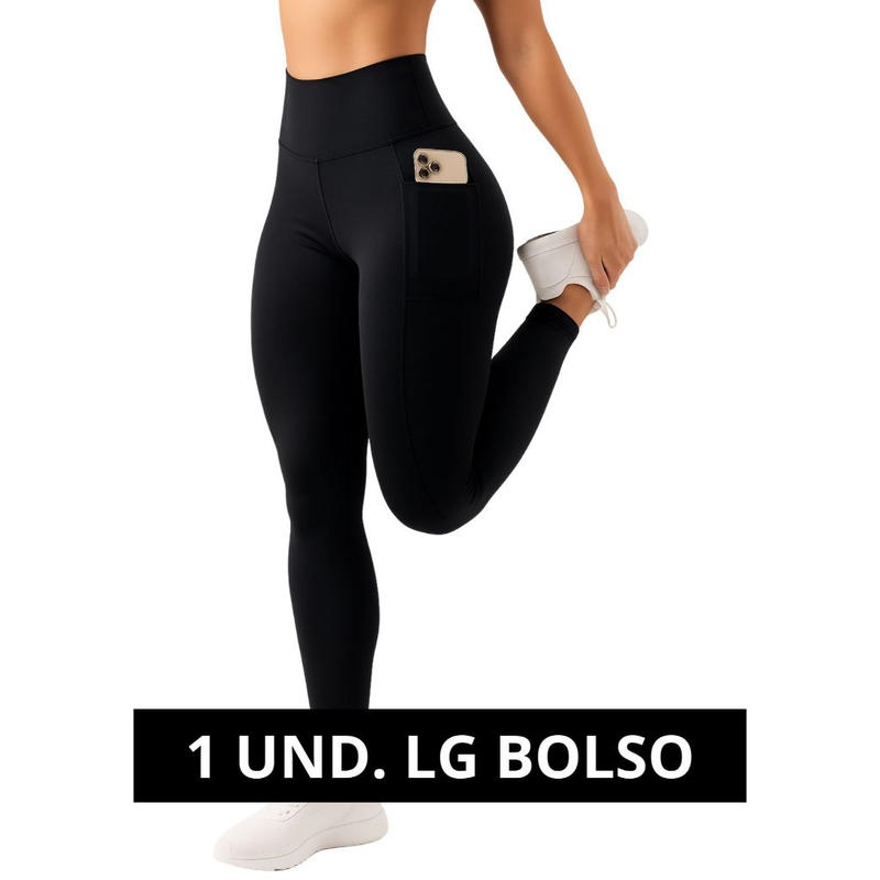 Kit 3 Calça Legging  com Bolso Lateral
