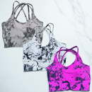 Kit 3 Top Marmorizado Trançado Bojo Removível Roupa Academia Moda Feminina Premium Cropped Sutiâ