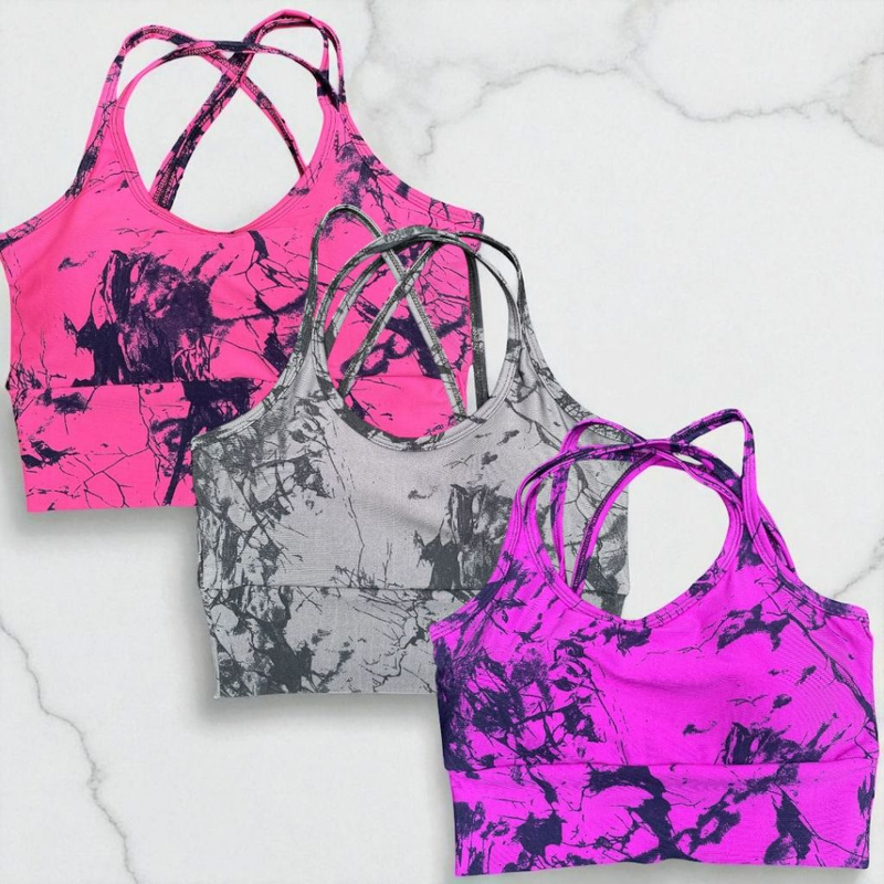 Kit 3 Top  Trançado Bojo Removível