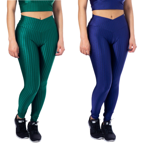Kit 2 Calça  Legging 3D Feminina