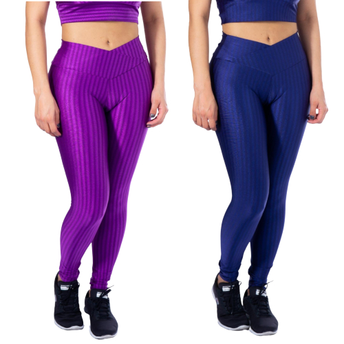 Kit 2 Calça  Legging 3D Feminina