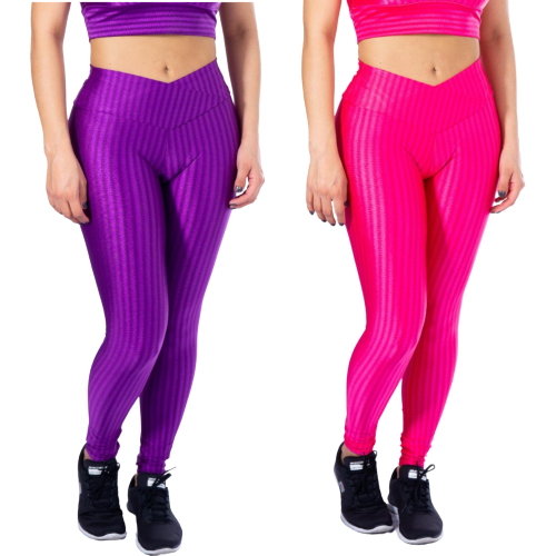 Kit 2 Calça  Legging 3D Feminina