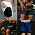 Kit 4 Shorts Masculino Academia 2 em 1 Treino Esporte Fitness Com Elastano