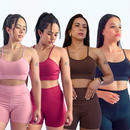 Kit 2 Conjuntos De Academia Feminino Short e Top