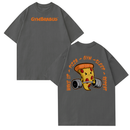 [Camiseta Premium em Algodão Puro]GXG Camiseta Oversized Leg Day Pizza Camisa Treino Academia Streetwear