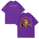[Camiseta Premium em Algodão Puro]GXG Camiseta Oversized Leg Day Pizza Camisa Treino Academia Streetwear