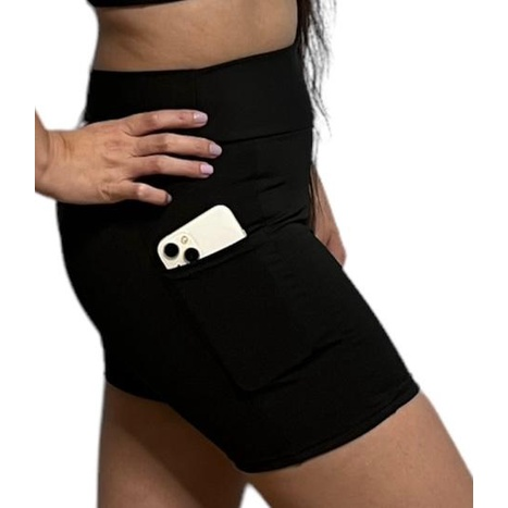 Kit 03 Shorts Bermuda Academia Com Bolso celular / Roupa de Academia