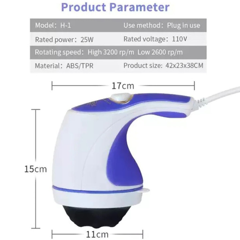 Massageador Corporal Elétrico Redutor De Medidas Drenagem Linfatica Reduz Celulite e Gordura Alivio