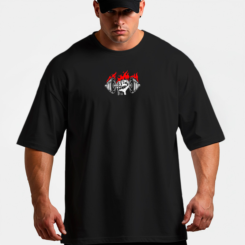Camiseta Camisa Oversized Academia Pré Treino é o Ódio Frases Musculação Mentalidade