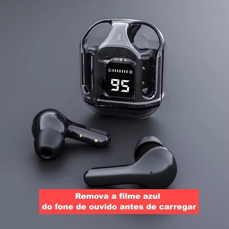 Fone De Ouvido NOVO Ruído Cancelando Earbuds Bluetooth Sem Fio HiFi Stereo Com Carregamento De Visor Digital JIMMY