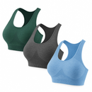 Kit 3 Tops Com Bojo Esportivo Fitness Academia Ciclismo