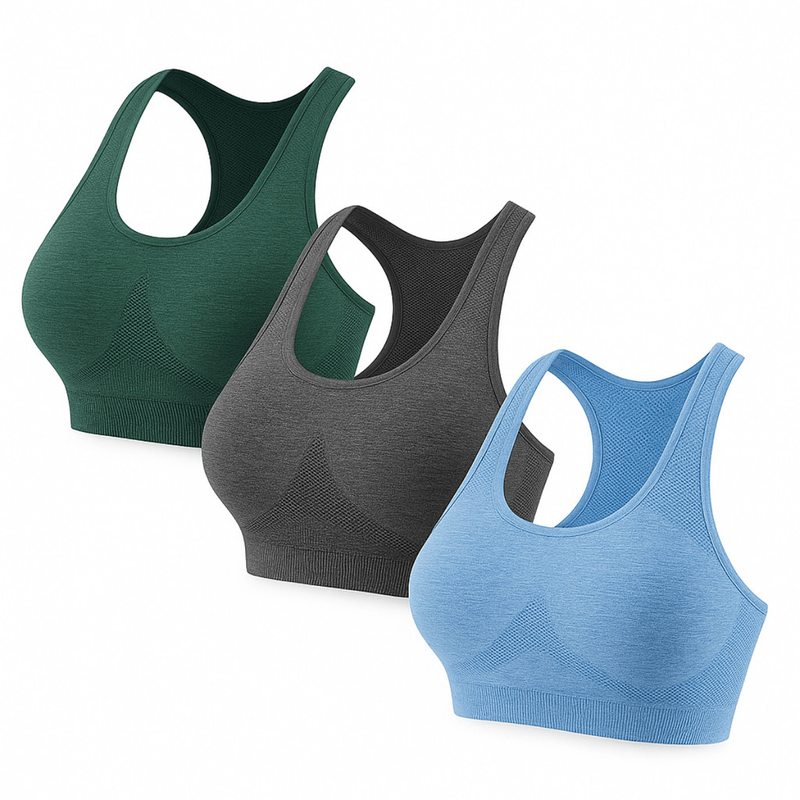 Kit 3 Tops Com Bojo Esportivo Fitness Academia Ciclismo